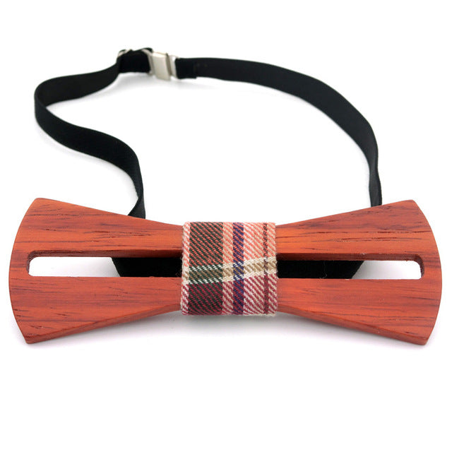 Classic wooden mens Bow ties