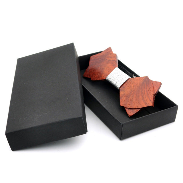 Designer wooden Mens Bow Tie